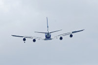 Photo A380 en vol vu de l'arrière