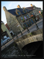 Vue sur le canal à Bergues
