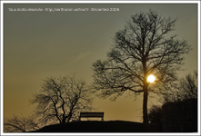 Le coucher du soleil à Domfront