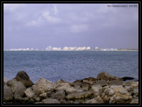 La Grande Motte vue de Palavas