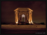 Vue de nuit - chateau d'eau - Parc du Peyrou