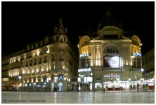 Cinéma Gaumont - Place de la Comédie - Nuit - Montpellier