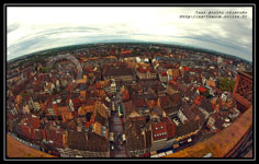 Panoramique de la ville de Strasbourg