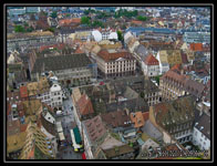 Vue sur la place Gutenberg a Strasbourg