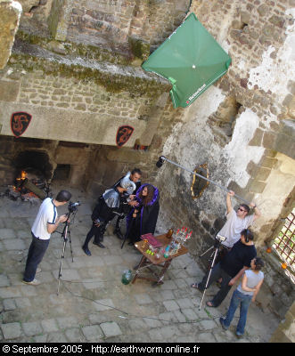 scene de tournage - chateau bois thibault
