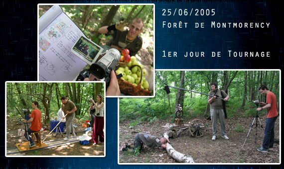 1er jour de tournage en Forêt de Montmorency