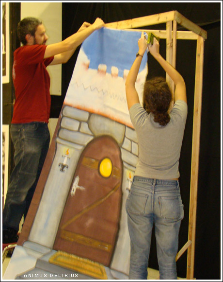 structure décor en bois